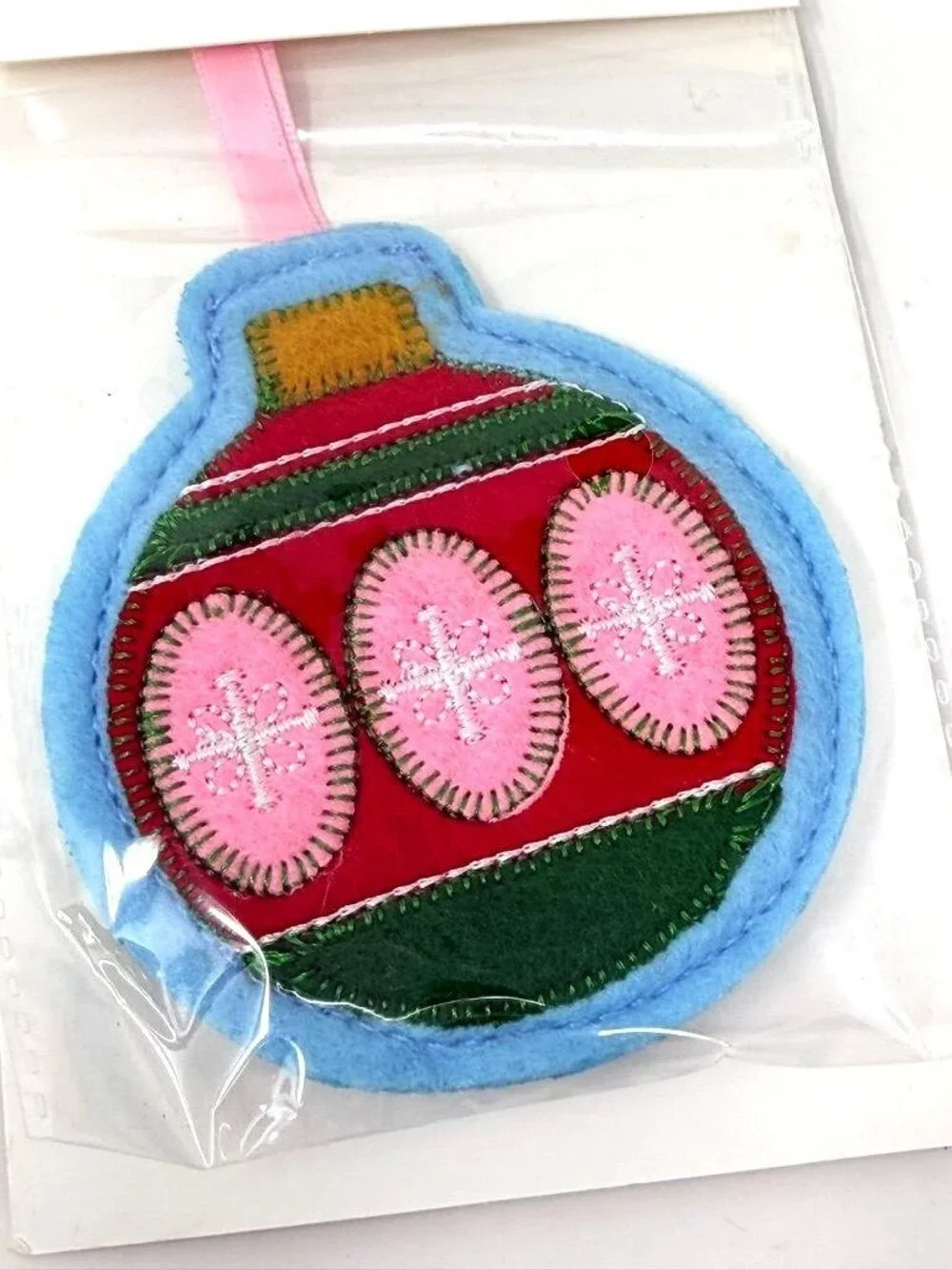 Target Christmas Humble Cheer Gift Topper Felt Ornament Ball - Wondershop™